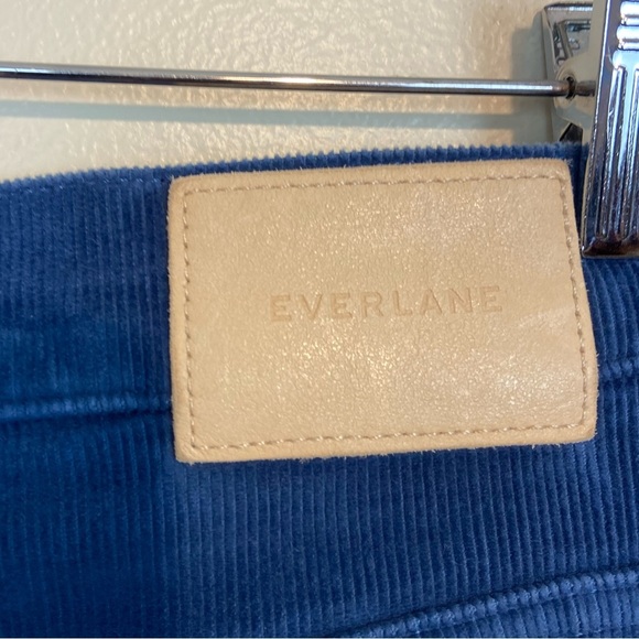 EVERLANE High Rise Baby Corduroy Blue Pants - Picture 9 of 10